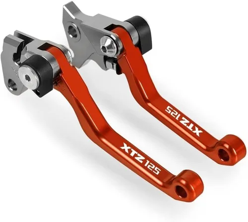 Vista 8 de DOUKI Para Yamaha XTZ125 2003-2016 2015 2014 Motocross Dirt Bike CNC Palancas de embrague de freno de aluminio Palanca plegable Palanca de palanca