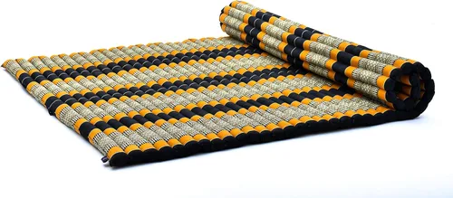 Vista 81 de Leewadee - Colchón de piso plegable - Futón japonés enrollable -Alfombra de tatami triple pliegue - Cama de piso para invitados - Colchón de camping