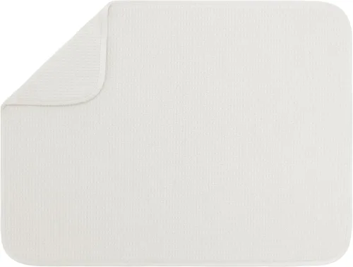 Vista 14 de S&T INC. Tapete de microfibra para secado de platos, reversible y absorbente para cocina, de 16 x 18 pulgadas, color negro