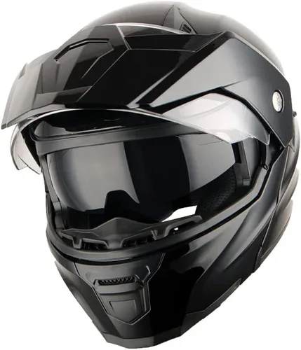 Vista 3 de 1Storm Nuevo Casco Modular de Cara Completa para Motocicleta con Doble Visera Abatible: HJK910 DSPORT
