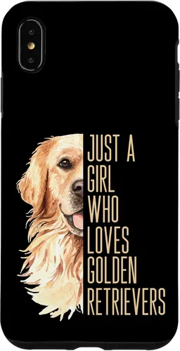 Vista 11 de Cute Golden Retriever - Just a Girl who Loves Goldens Case for iPhone 17