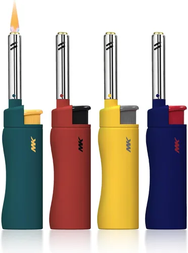 Vista 19 de Encendedores de velas MK, con llama a prueba de viento, ideales como encendedores para velas, encendedores para acampar, al aire libre, recargables