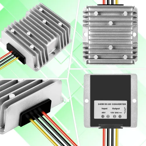 Vista 7 de DC 48 V reductor a 12 V 20 A 240 W IP65 convertidor impermeable de voltaje CC reductor módulo transformador, voltaje de entrada 30-60 V regulador