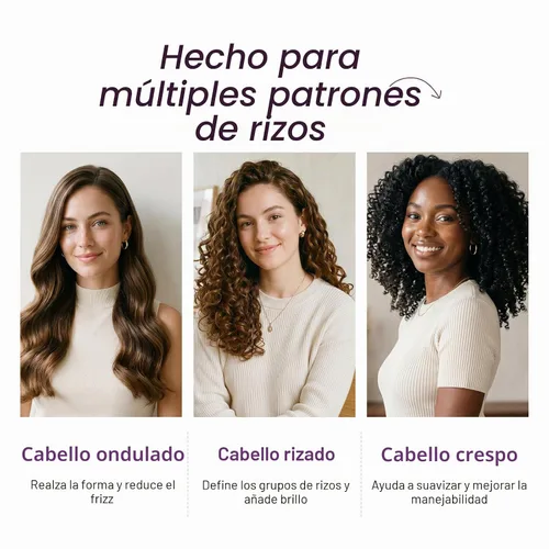Vista 6 de Karseell Crema para definir rulos con perfección de curling, esencia de reparación para todo tipo de rizos y texturas de cabello, sin parabenos