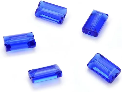 Vista 8 de 25 piezas Adabele cuentas austriacas de cristal facetado de 14 mm, rectangulares sueltas, amatista, compatibles con cristales Swarovski Preciosa