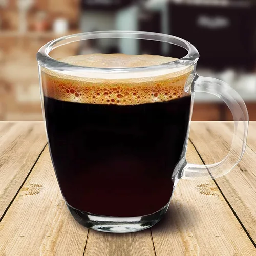 Vista 5 de DISCOUNT PROMOS London Glass Ceramic Mugs 11.75 oz. - Customizable Text, Logo - Drinkware, Coffee, C-handle - Black Custom – Black