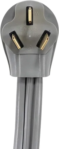 Vista 5 de Certified Appliance Accessories Cable de alimentación para electrodomésticos de 40 amperios, cable de rango de 3 puntas, 3 cables con conectores