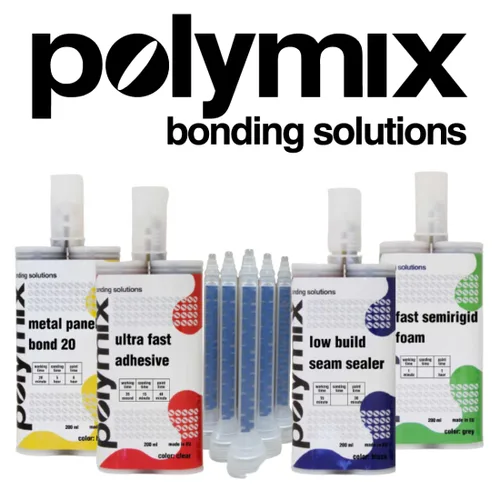Vista 9 de Polymix Panel Bond 20 Adhesivo Cartucho de 200ml y Dos Boquillas de Mezcla para Aplicación