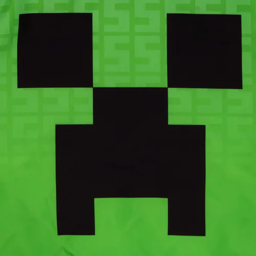 Vista 6 de Minecraft Chaqueta bomber para niños, chaqueta universitaria con estampado gráfico con cremallera para niños y niños pequeños Verde