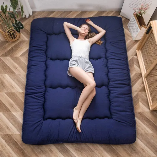 Vista 59 de MAXYOYO Colchón Japonés de Suelo Futón Colchón, Tapete de Tatami Engrosado de 4", Almohadilla para Dormir Plegable Enrollable para Niños y Niñas