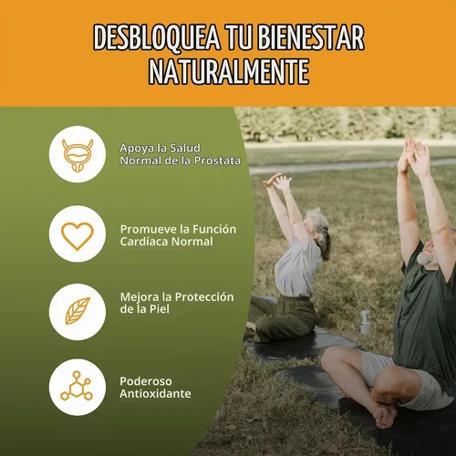Vista 2 de Jiva Botanicals Licopeno 30mg Suplemento para la salud de la próstata 60ct