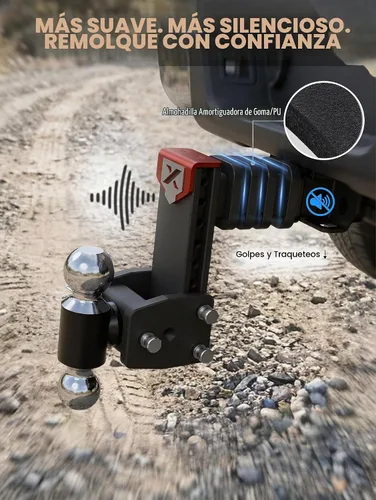 Vista 8 de Enganche de remolque ajustable joven, receptor de 2 pulgadas, caída