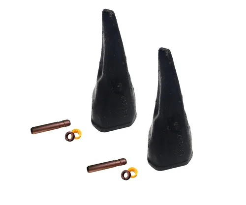 Vista 6 de Backhoe Bucket Diente 208-5239 Punta afilada con pasador, se adapta a adaptadores Cat DRS230 Series.