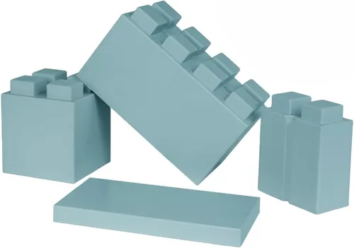 Vista 78 de EverBlock Paquete modular de plástico de tamaño natural de 3 x 3 pulgadas Bloques de construcción gigantes Fácil de conectar y reutilizar Uso