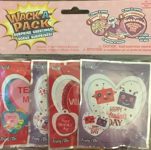 Vista 2 de 8 globos Wack-A-Pack para el día de San Valentín - Smack to Inflate - Saludo sorpresa
