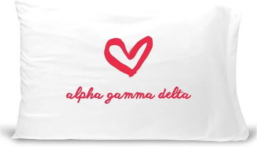 Vista 12 de sockprints Funda de almohada Alpha Chi Omega - Nombre de la hermandad con diseño de corazón. Funda de almohada 100% algodón tamaño estándar 20 x 30