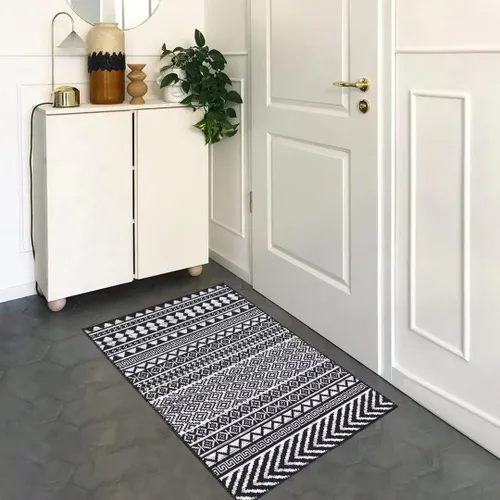 Vista 14 de GlowSol Alfombra de pasillo de 2 x 6 pies, moderna geométrica, suave, lavable, antideslizante, para interiores, cocina, sala de estar, dormitorio