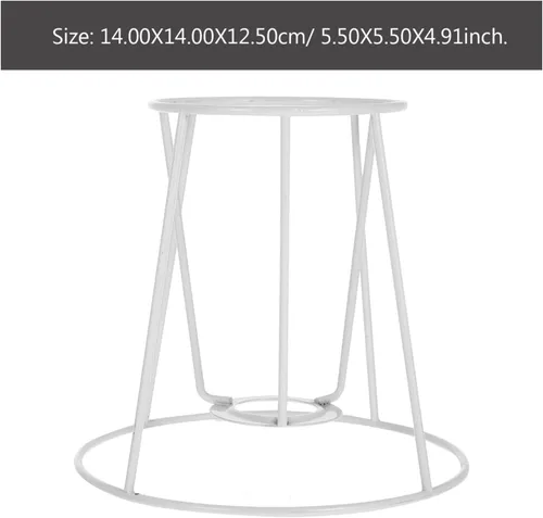 Vista 5 de Mobestech 4 piezas de anillo de pantalla de lámpara DIY anillo de tambor pantalla de alambre lámpara marco de bombilla protector lámpara jaula