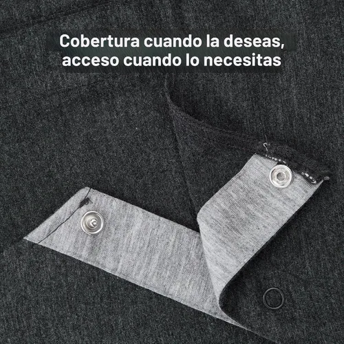 Vista 3 de Frida Mom Bata de trabajo de parto y parto para hospital, con broches fáciles, bata de lactancia sin etiquetas con acceso piel a piel y cobertura