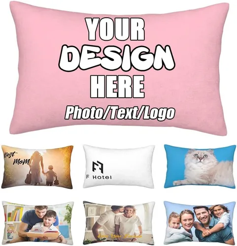 Vista 47 de Funda de almohada decorativa personalizada con foto de pareja, funda de cojín decorativo personalizada, fundas de almohada personalizadas