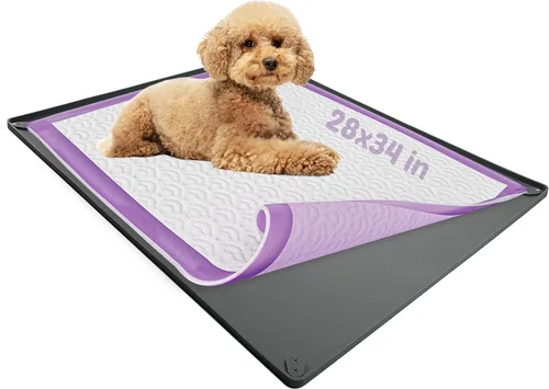 Vista 16 de Bandeja para orina de perro para almohadillas de orina de 30 x 36 pulgadas Gris