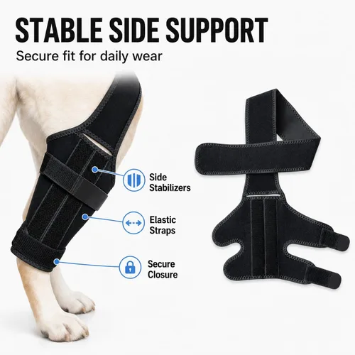 Vista 6 de Dog Knee Brace for Torn ACL/CCL, Hind Leg Support for Dogs (L)