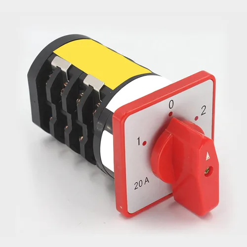 Vista 3 de Interruptor selector de cambio universal, interruptor de transferencia de potencia, 3 posiciones 16 terminales, HZ5D-20/04 M08 de dos velocidades