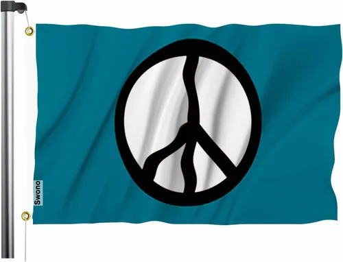 Vista 15 de Swono Bandera de calavera con diseño de esqueleto con dedo medio, bandera negra de 3 x 5 pies, bandera grande para exteriores e interiores, oficina