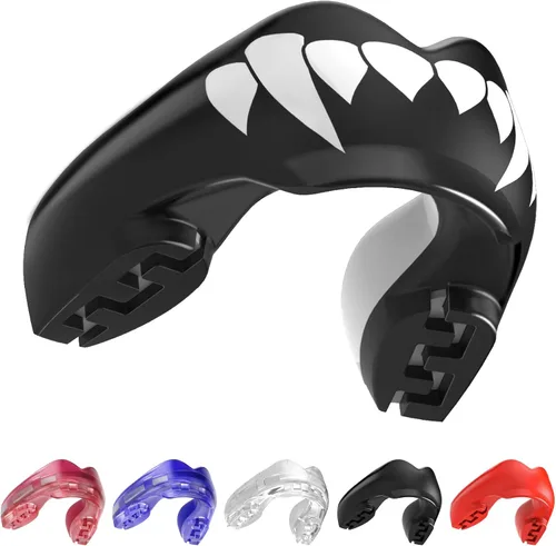 Vista 11 de SAFEJAWZ Protector bucal para aparatos ortopédicos, protección superior e inferior, protector bucal remoldeable con estuche para boxeo, baloncesto