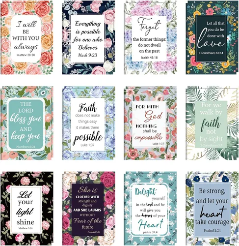 Vista 9 de BESARME Paquete de 24 cuadernos florales de bolsillo pequeño, regalos cristianos, diario de oración para mujeres, bloc de notas con citas bíblicas