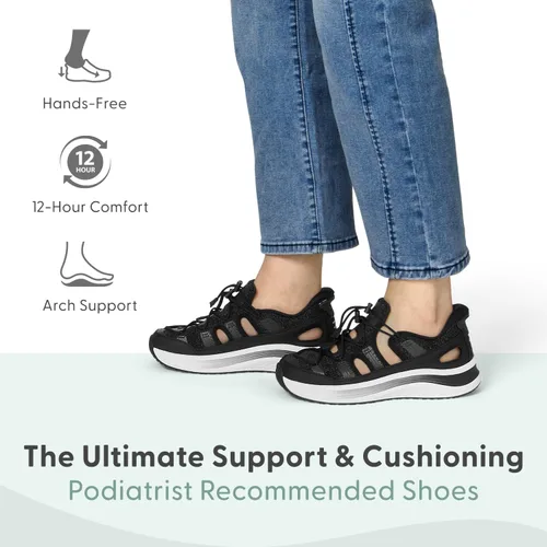 Vista 2 de Orthofeet Sandalias ortopédicas Venus manos libres con puntera cerrada para mujer