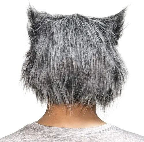 Vista 4 de Bulex Anime Demon Slayer Kimetsu no Yaiba Hashibira Inosuke - Máscara de cerdo para Halloween Costuem Cosplay para adultos gris