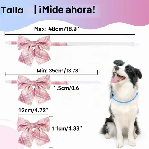 Vista 2 de Segarty Pajaritas para Perros, 30 piezas Corbatas de Moño Ajustables para Perro, Accesorios de Aseo para Perros Medianos y Grandes, Bonitos Lazos