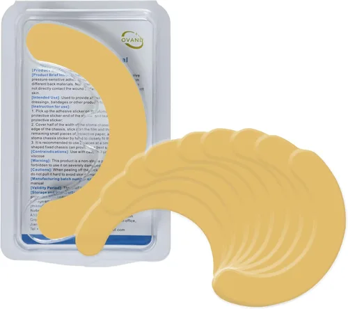 Vista 8 de Anillos de barrera para ostomía, anillos de ostomía moldeables sin picaduras, anillos extensores de piel hidrocoloides para bolsas de colostomía
