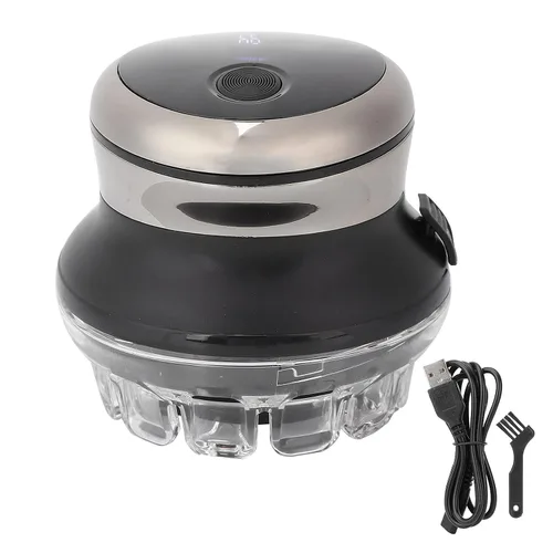 Vista 3 de Afeitadoras de cabeza para hombres calvos, kit de aseo de afeitado impermeable, maquinilla de afeitar eléctrica recargable