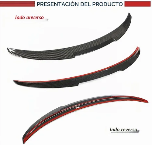 Vista 7 de Alerón de maletero de fibra de carbono para BMW Serie 4 G26 i4 Gran Coupé