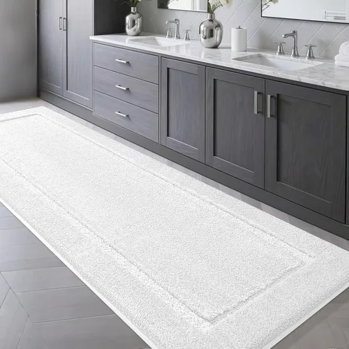 Vista 38 de IM HOME Tapetes de baño, felpa ultra suave, de microfibra esponjosa, absorbente, parte trasera antideslizante, lavable a máquina, tapetes para suelo