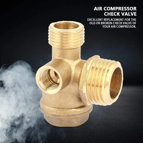 Vista 2 de Válvula de retención del compresor de aire, herramienta roscada masculina del conector del tubo de la válvula de retención del compresor de aire