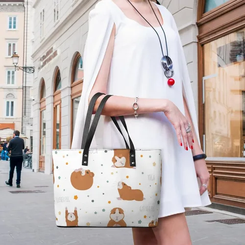 Vista 5 de Bolso de mano de piel de conejillo de indias para mujer, Multi