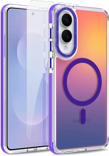 Vista 257 de Funda magnética para Google Pixel 10 Pro XL [compatible con Magsafe] [bonito diseño fluorescente de moda] a prueba de golpes, delgada, translúcida