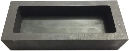 Vista 4 de Molde de lingote de grafito de oro y plata para fundir refinación de fundición (4.4 lbs)
