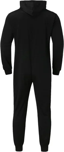Vista 5 de Conjunto de Halloween familiar a juego de una pieza para cosplay, disfraz acogedor estampado de esqueleto con cremallera y capucha
