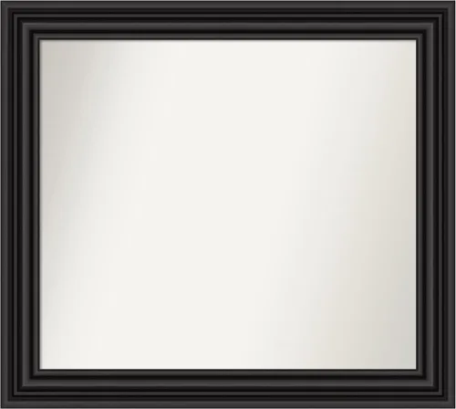 Vista 323 de Amanti Art Espejo personalizado, espejo de baño negro puente, espejo de pared o espejo de tocador de baño sobre el fregadero (26 x 26 pulgadas)