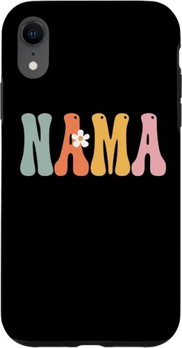 Vista 8 de iPhone 15 NAMA Retro Groovy Print Mom Cute Mother's Day Funny Grandma Case
