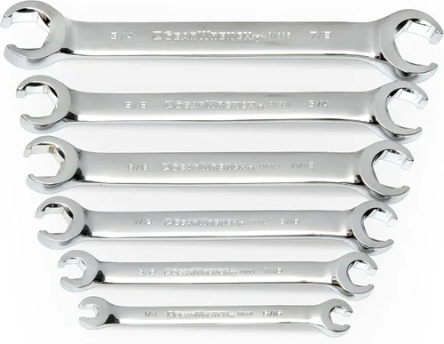 Vista 8 de GEARWRENCH 5 piezas, juego de llaves de tuerca cónica de cabeza flexible, SAE - 81910