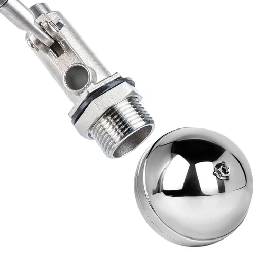 Vista 5 de 1/2inch 3/4inch 1inch 316 Stainless Steel Adjustable Float Ball Valve, Fully Automatic Water Level Switch Controller -1pcs(1/2inch)