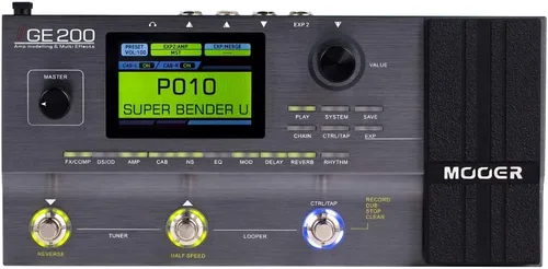 Vista 11 de MOOER GE150 Pedal Multiefectos de Modelado de Amplificador de Guitarra Eléctrica Procesador Portátil de Múltiples Efectos con Expresión y Carga IR