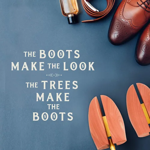 Vista 6 de Stratton Boss Cedar Boot Tree para hombre Cedro rojo aromático Gran regalo para hombres