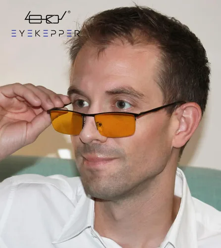 Vista 2 de Eyekepper Bisagras de resorte de calidad para lectores de computadora de medio borde Marco negro-bb98 lente