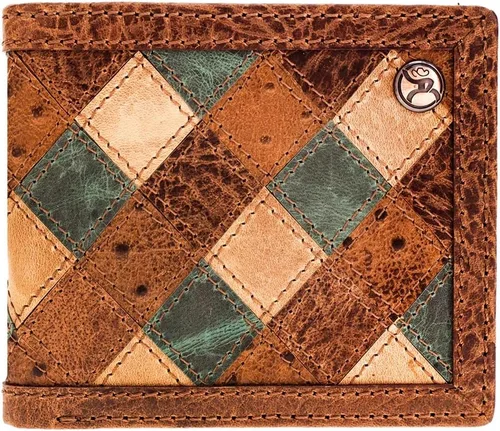 Vista 50 de HOOEY Cuero Bi-Fold Hombre, Hands-Up- Estampado Nómada, Talla única, 2812937